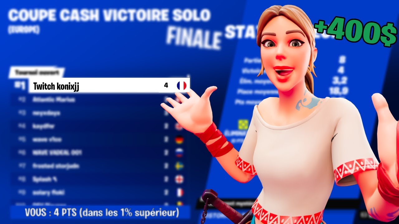 J'ai détruit cette finale de Solo Cash Cup 🏆 (+100$ ???)