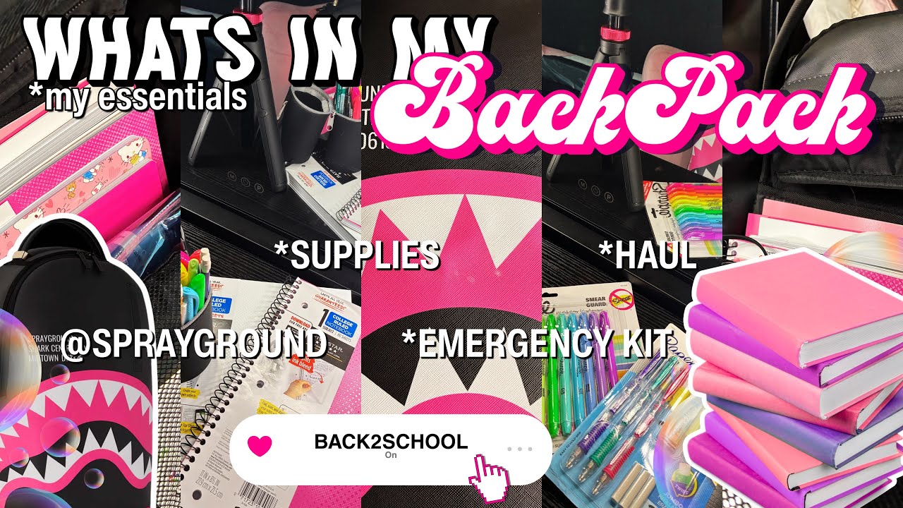 ౨ৎ ЧТО В МОЕМ РЮКЗАКЕ '25 🎒// Sprayground, второй курс, необходимые вещи // TijuanaNicole
