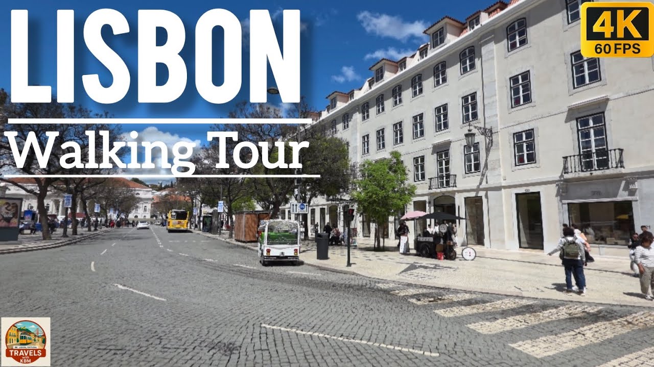 A Peaceful Walk in Lisbon, Portugal | City Vibes in 4K