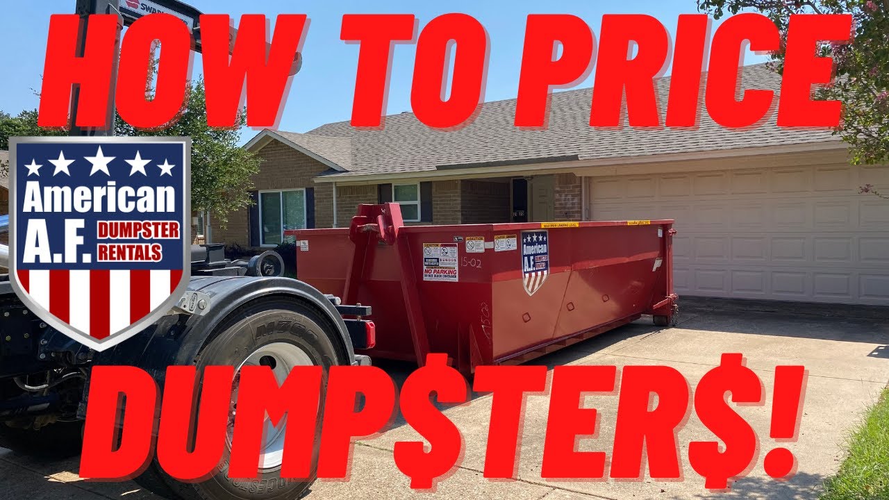 💵 How To Price a Dumpster Rental - Don't Cheat Yourself! 💵
