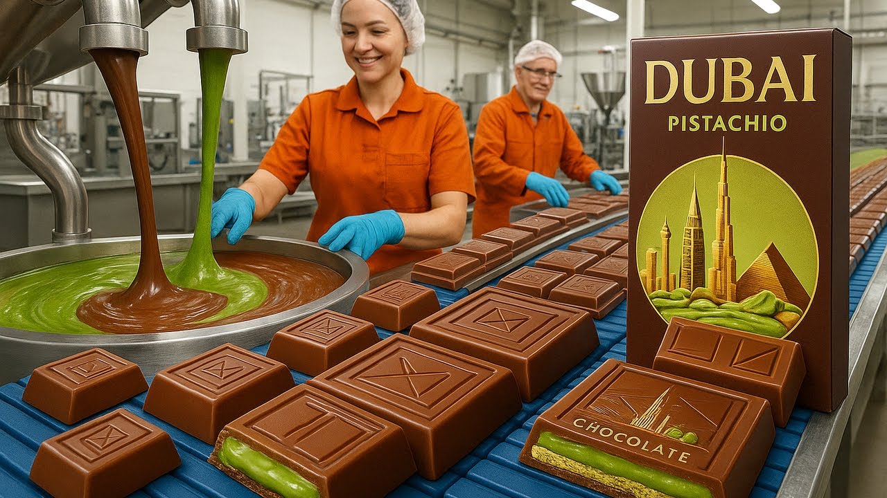 How Dubai Chocolate Is REALLY Made In Factory!