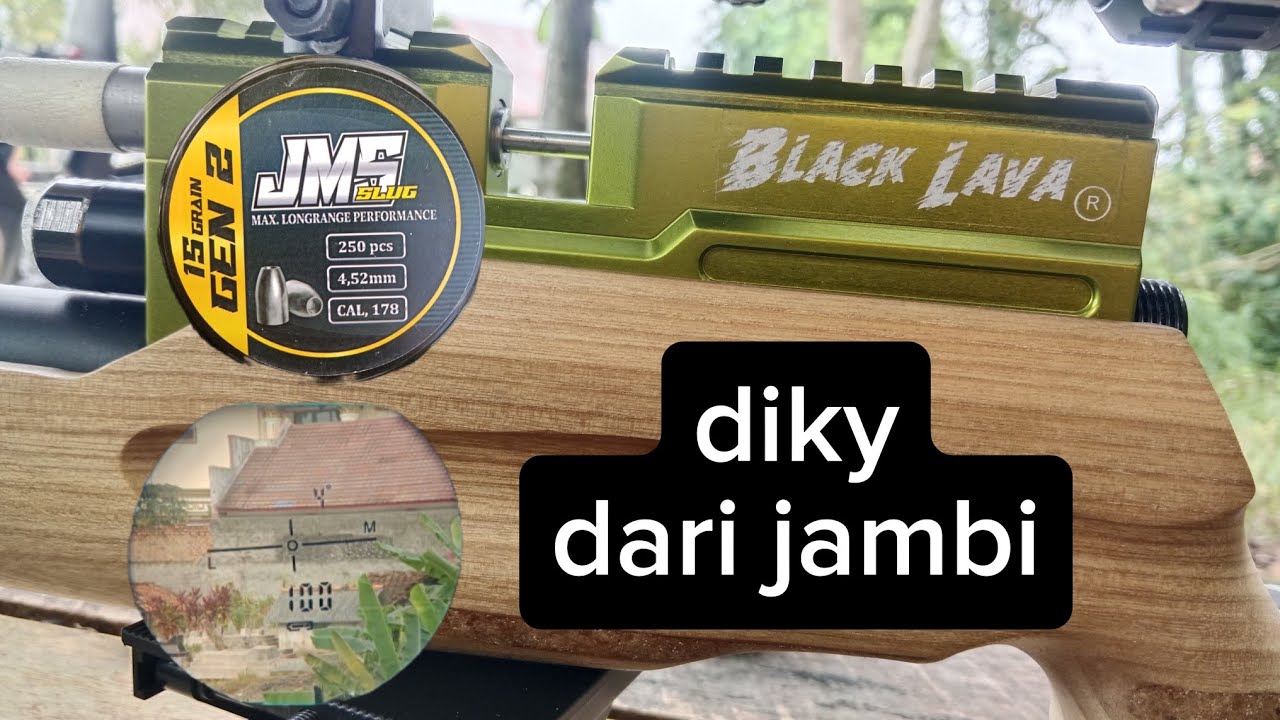 TES AKURASI 100 METER BLACK LAVA R LARAS LOKAL SLUG 