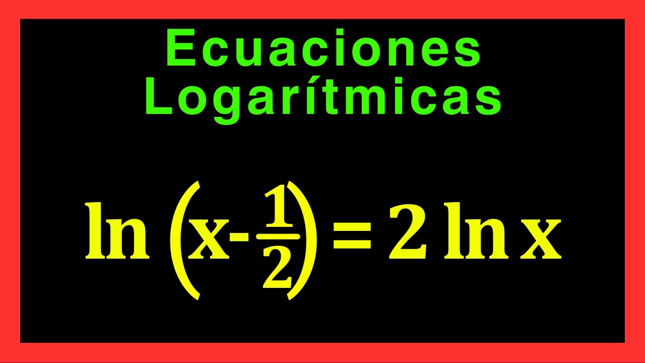✅👉Como Resolver Ecuaciones logarítmicas ✅Ecuaciones logarítmicas