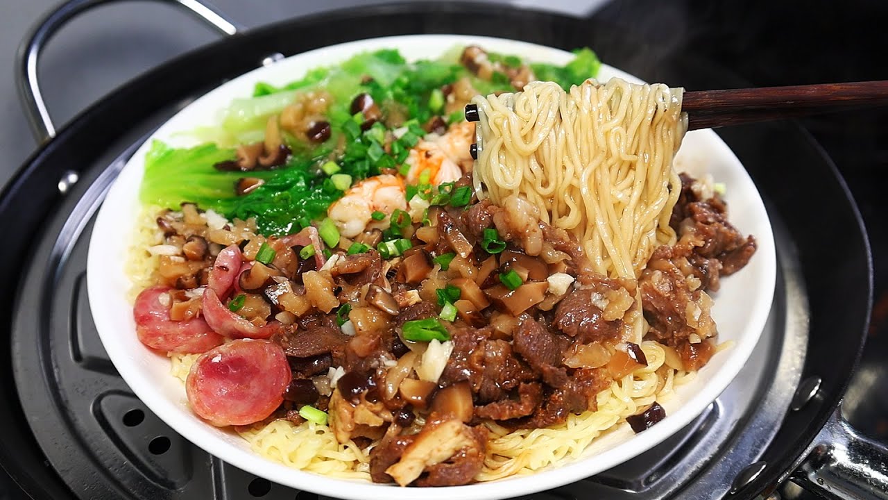 早餐做潮汕蒸面很简单，配上沙茶牛肉真的一绝！
