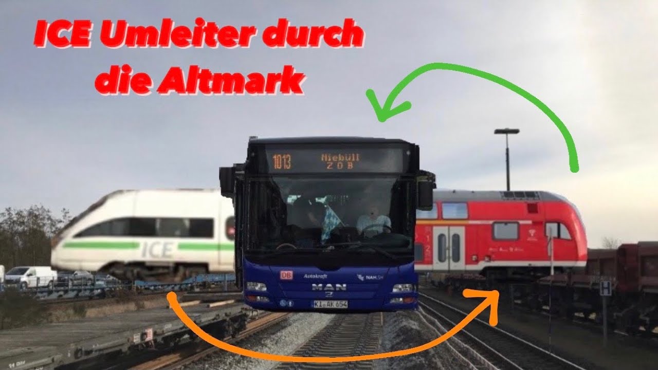 [Doku] Ein ICE fährt als RE! Bahn Großbaustelle Strecke Hamburg Berlin