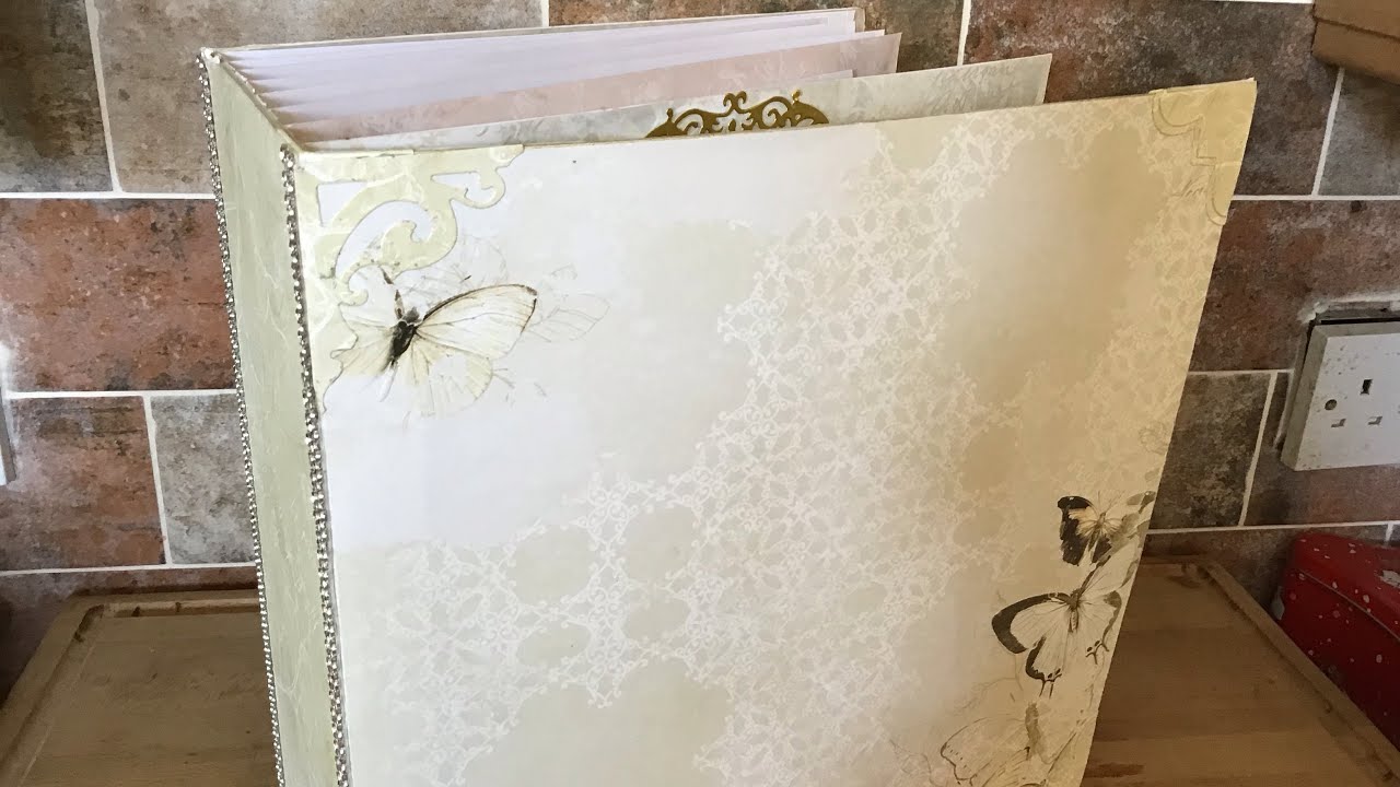 Part 2 12x12 Mini Album Tutorial - Wedding. Large size ‘mini’ album! The Promise paper pack.