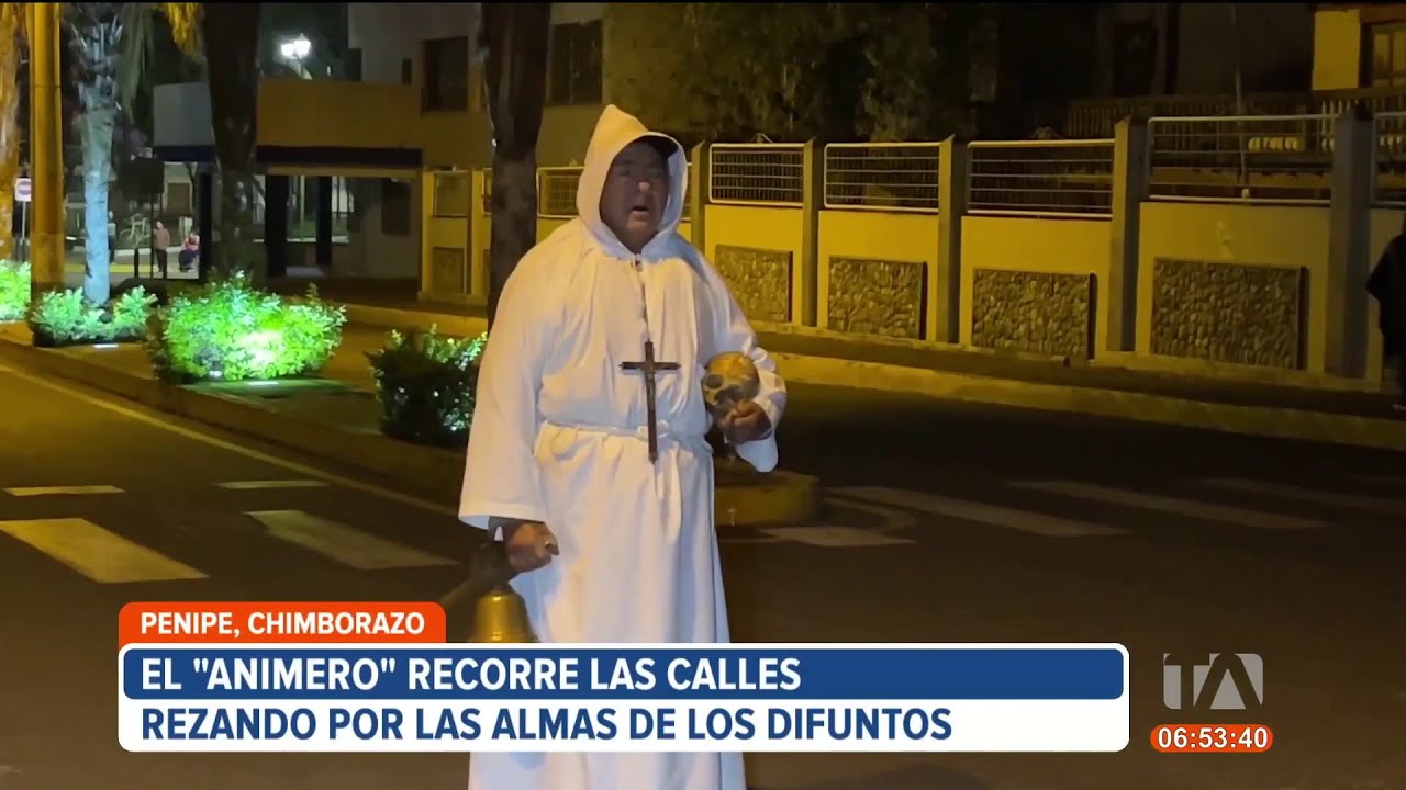 El Animero es un personaje histórico en Chimborazo que reza por las almas de los difuntos