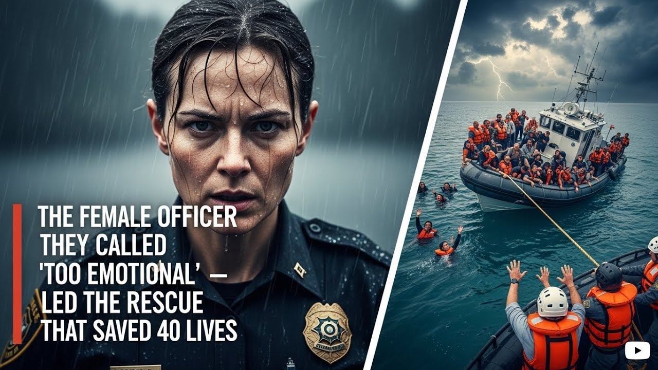 The Female Officer They Called 'Too Emotional' — Led the Rescue That Saved 40 Lives