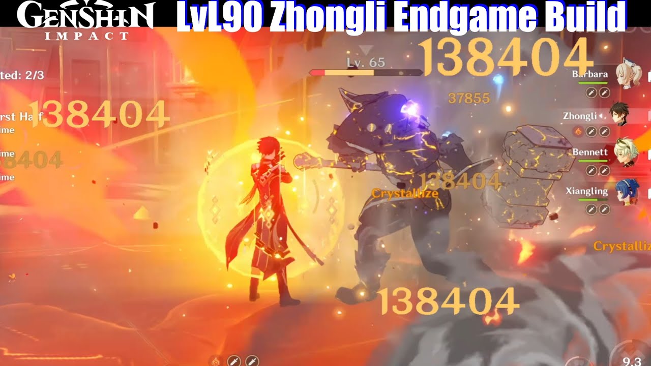 Genshin Impact - LvL 90 Zhongli Endgame Build (Support Damage)
