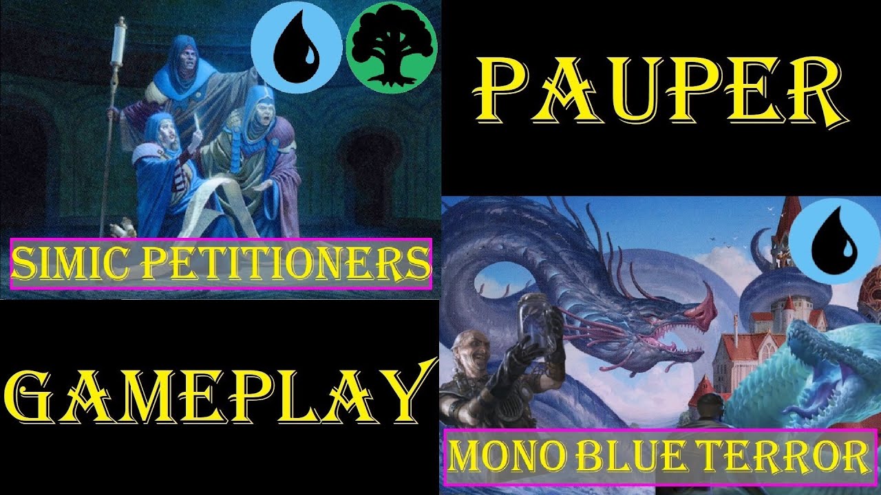 Simic Petitioners Vs Mono Blue Terror [PAUPER] Live Gameplay #mtgpauper #mtgpaupergameplay