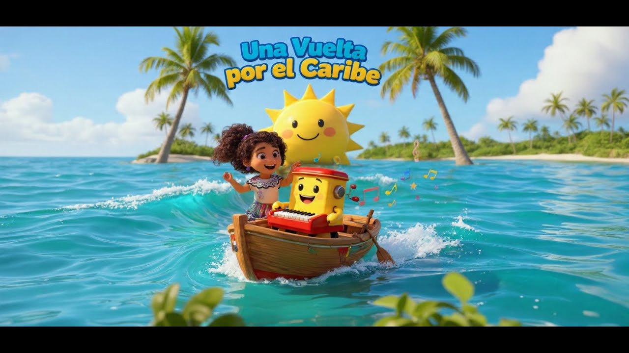 Una Vuelta por el Caribe 🌴🎶 | Canci&oacute;n Infantil Educativa