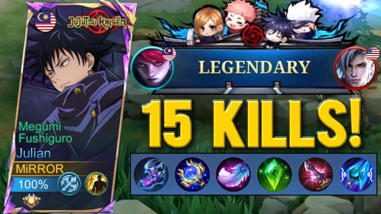 15 KILLS Julian Mythic Gameplay! - Mobile Legends Ranked