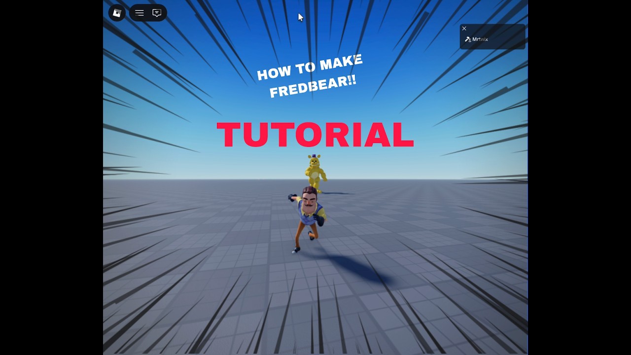 FREDBEAR NPC TUTORIAL ROBLOX STUDIO