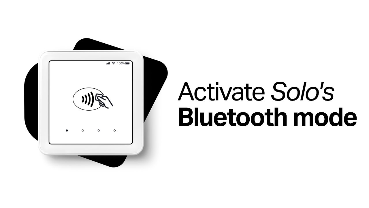 Activate SumUp Solo's Bluetooth mode