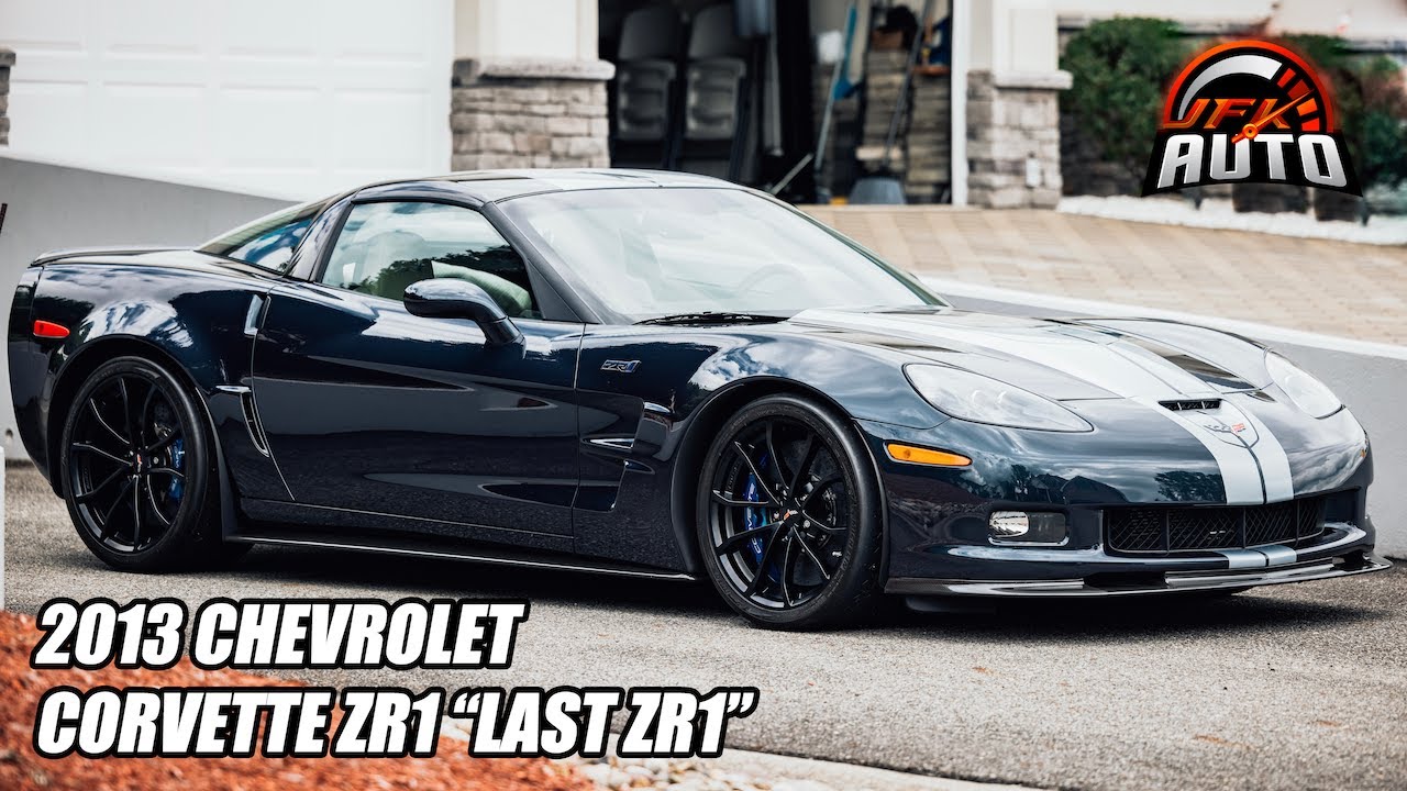 THE LAST C6 ZR1 CORVETTE 2013 Chevrolet Corvette ZR1 Night Race Blue Metallic With Silver Stripes