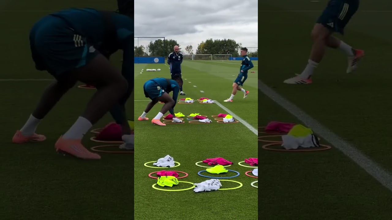 Leicester City Tic Tac Toe Drill ⚡ Fun Team Activation by Mart&iacute; Cifuentes