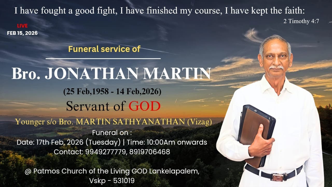 GOD SERVANT BRO.JONATHAN MARTIN FUNERAL DAY 4.