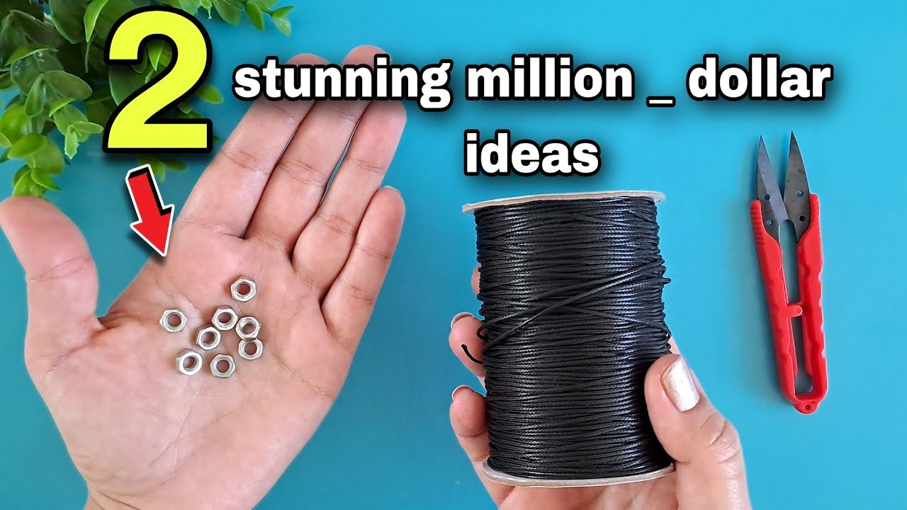 2 Million-Dollar Bracelet Ideas with Leather & Nuts🔥 macramr bracelet tutorial