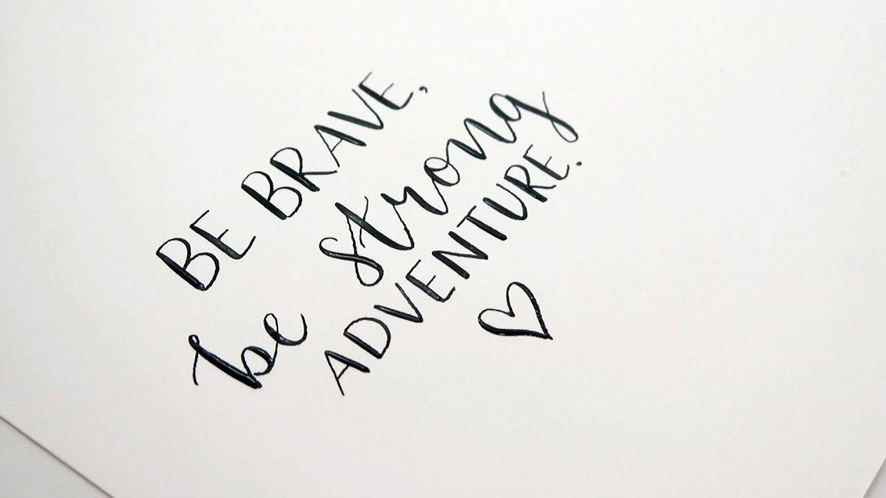 How To DIY Modern Calligraphy