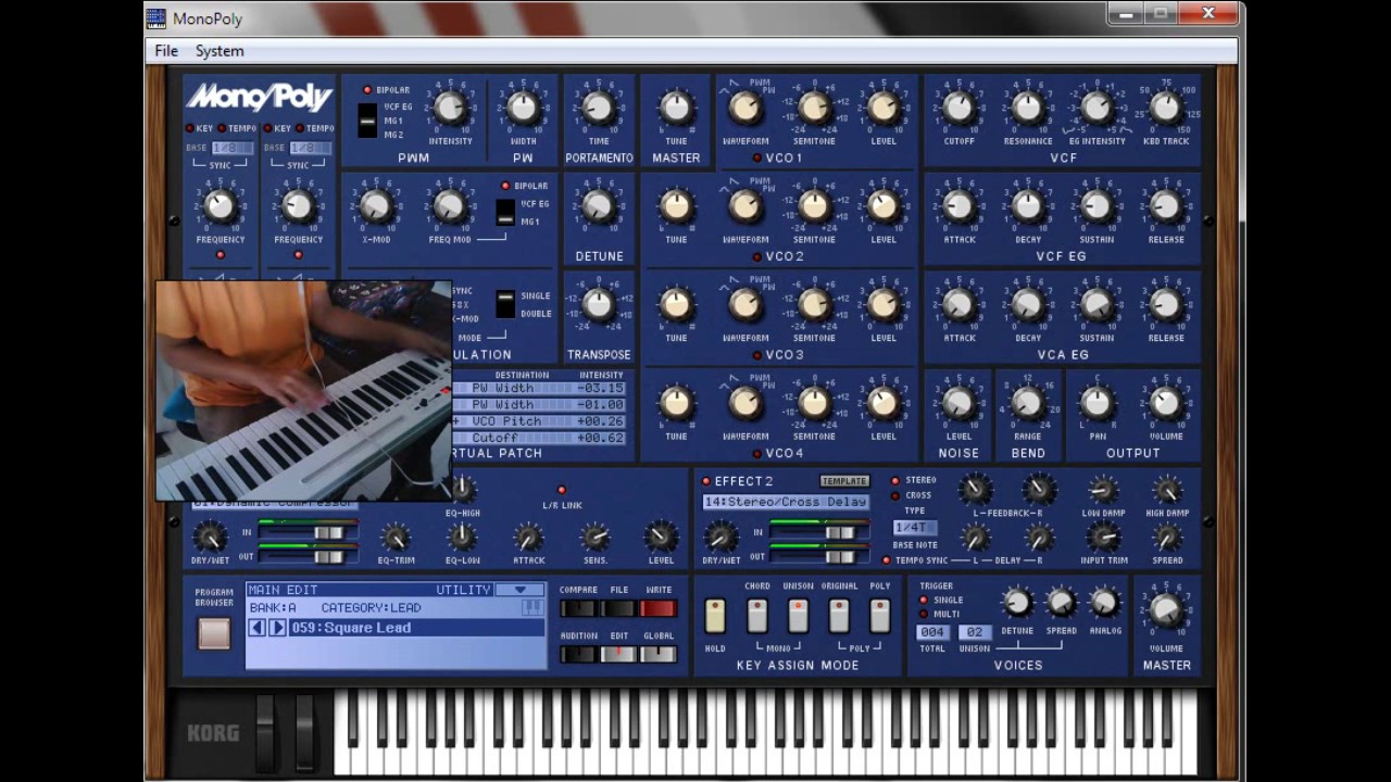 Korg Legacy Collection Mono Poly Sound Test