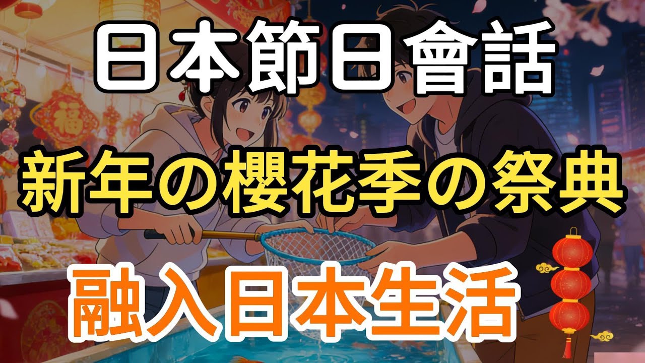 【日本節日會話全攻略🎎】新年、櫻花季、祭典必學200句｜零基礎也能融入日本生活｜日語聽力+口說全方位提升