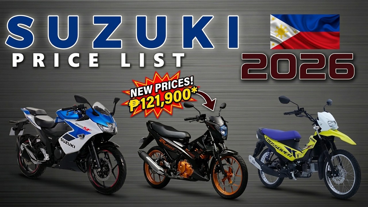 Цены на мотоциклы Suzuki в Филиппинах на 2026 год – обновлены все модели!
