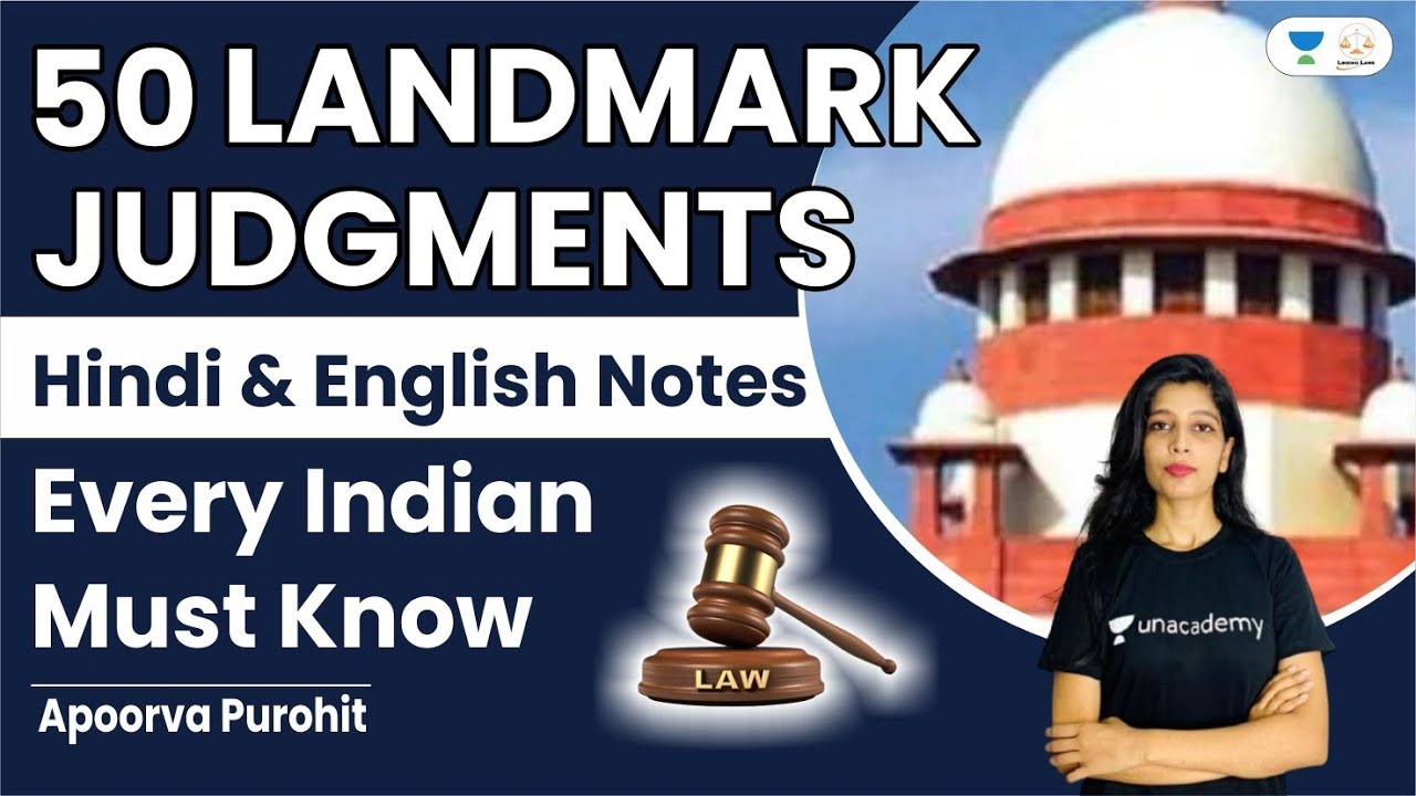 50 Landmark Judgments | Every Indian Must Know | Apoorva Purohit | Linking Laws