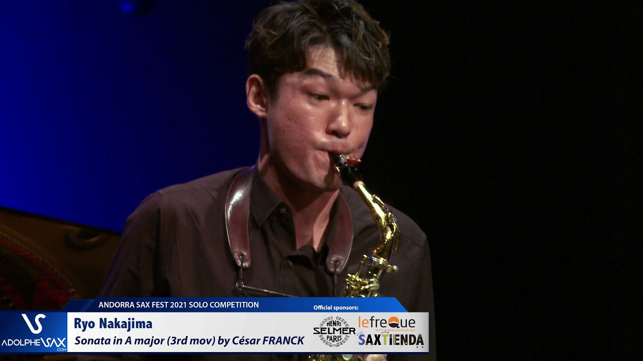 Ryo Nakajima plays Sonata in A major for Violin and Piano 3rd Mov by C&eacute;sar FRANCK