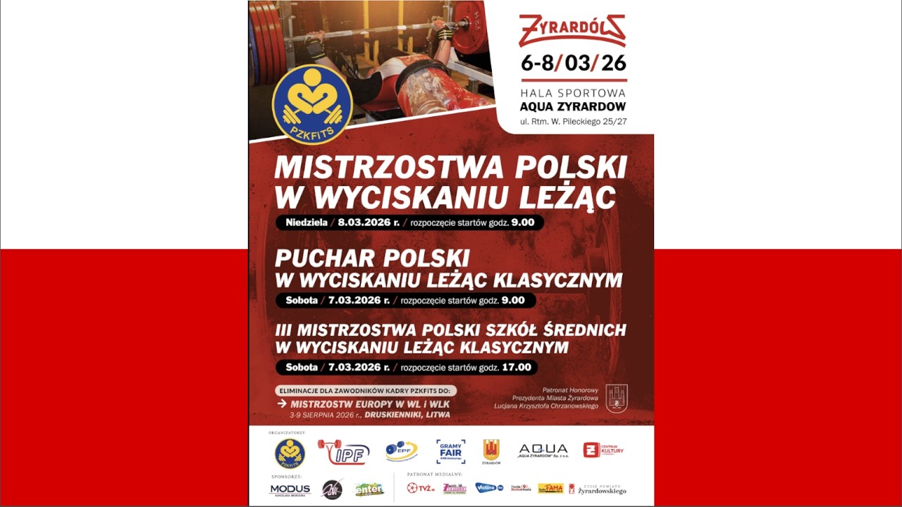 MISTRZOSTWA POLSKI W WYCISKANIU LEŻĄC - ŻYRARD&Oacute;W 2026