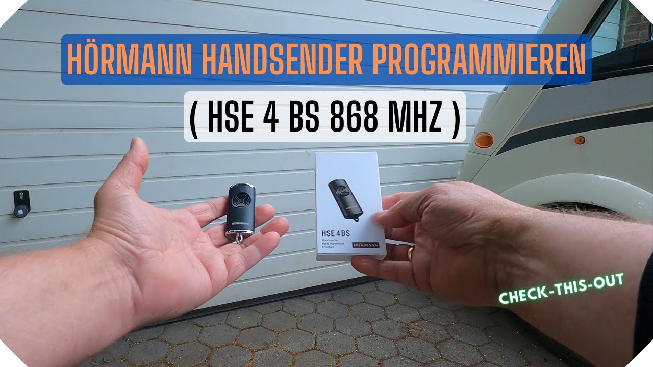 Hörmann Handsender programmieren (HSE 4 BS 868 MHz).