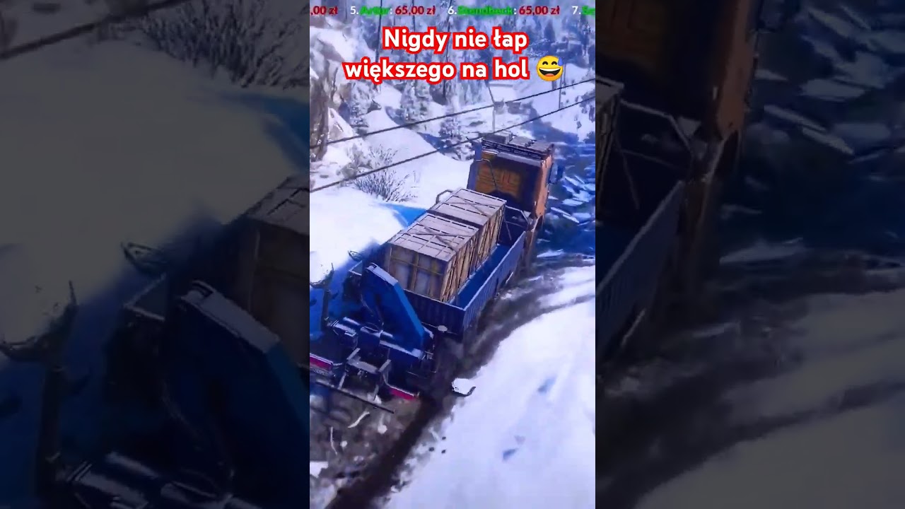 NIGDY NIE ŁAP WIĘKSZEGO NA HOL #snowrunner #offroad #gaming  #road #simulator #ets2 #truck