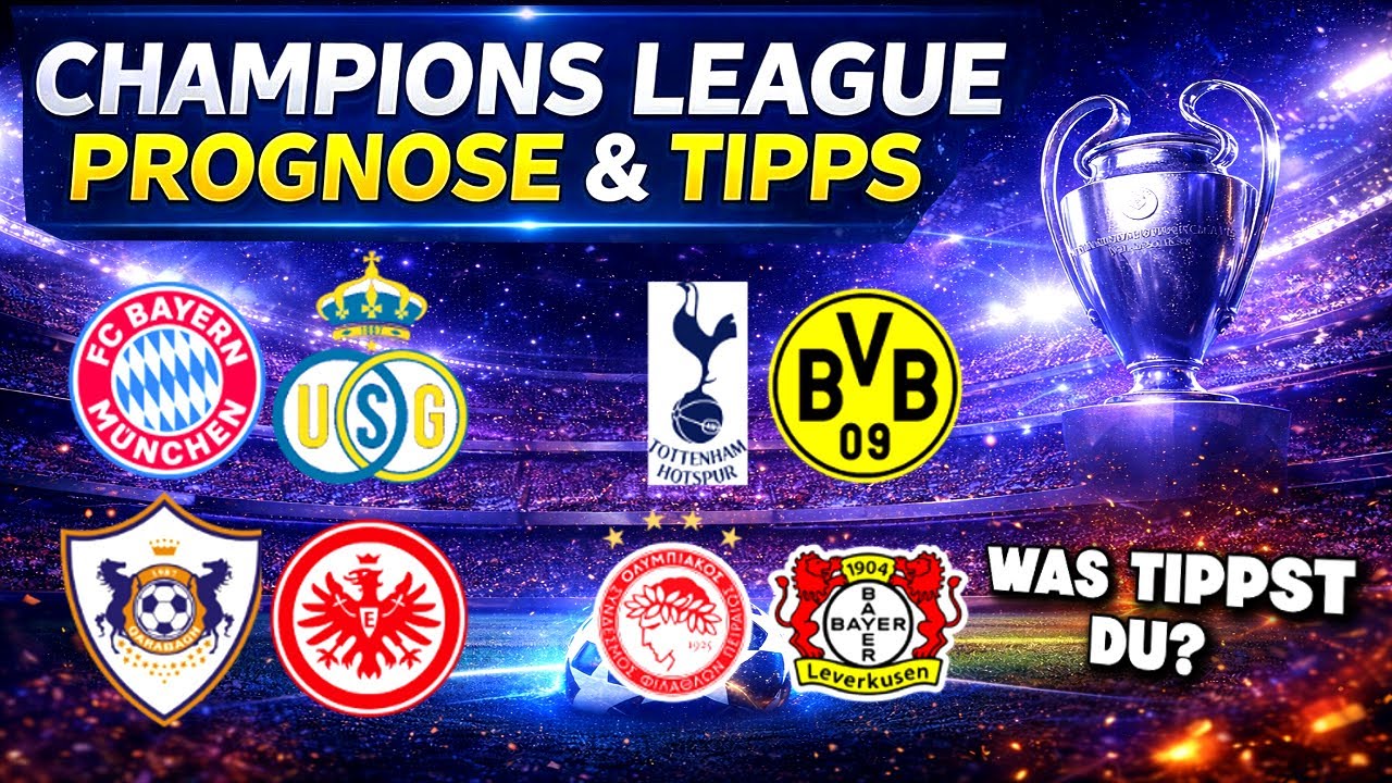 Bayern, BVB & Co. 🔥 Champions League 7. Spieltag Prognose & Tipps 2025/26