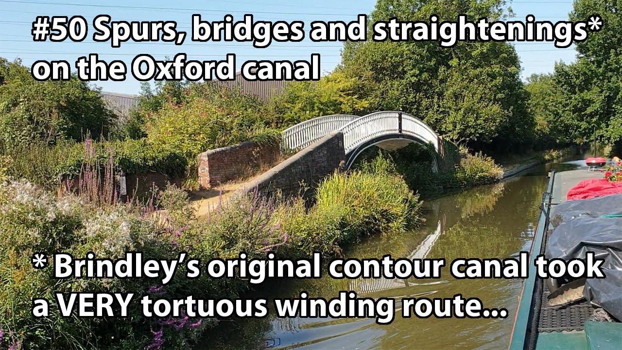#50 Along the Oxford canal to Hawkesbury Junction. What a winding route this canal used to take!