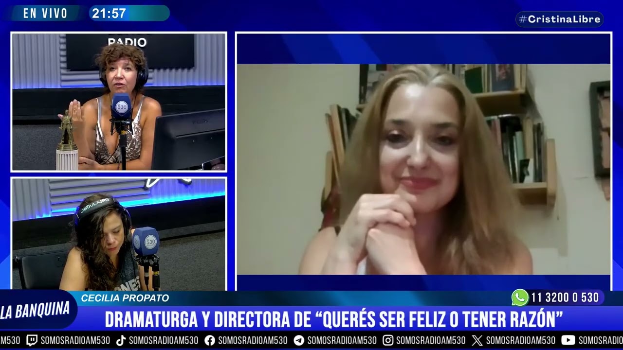 CECILIA PROPATO - DRAMATURGA Y DIRECTORA DE “QUERÉS SER FELIZ O TENER RAZÓN” - LA BANQUINA - AM530