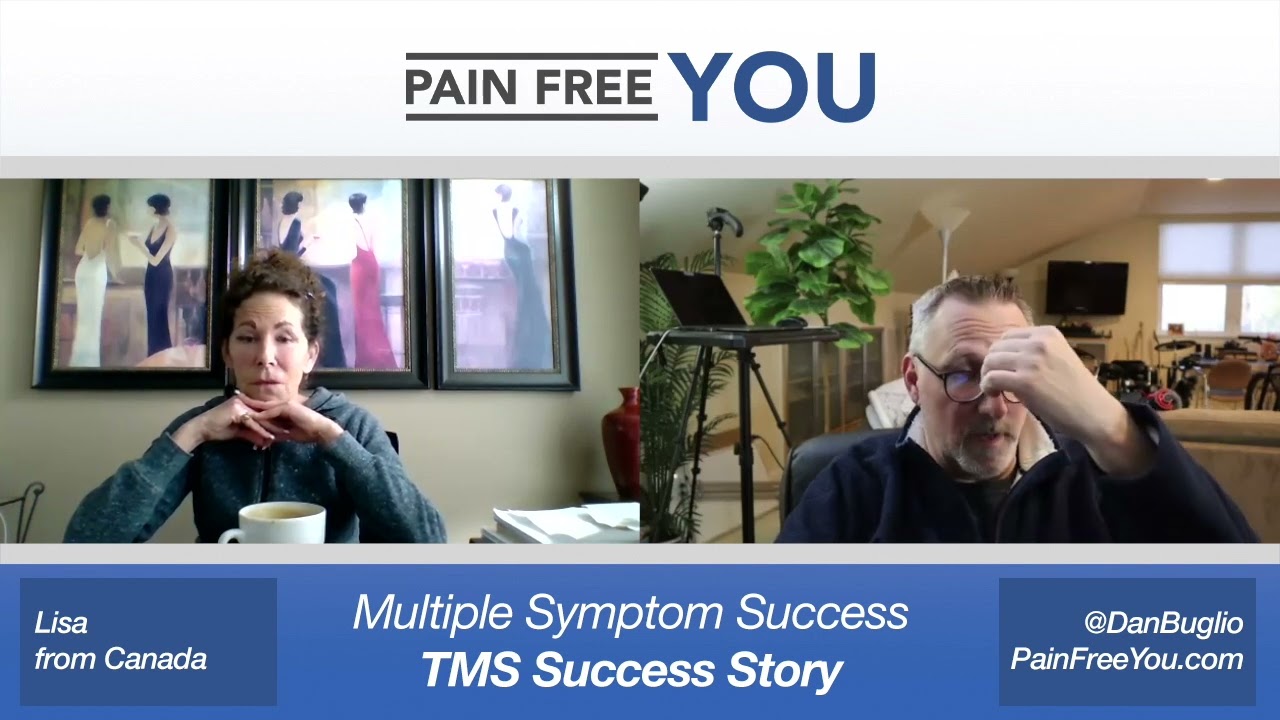 Lisa's TMS Success Story  - Back Pain, Globus, Sinitis, Diverticulitis, IBS, UTI's, TMJ & Tinnitus