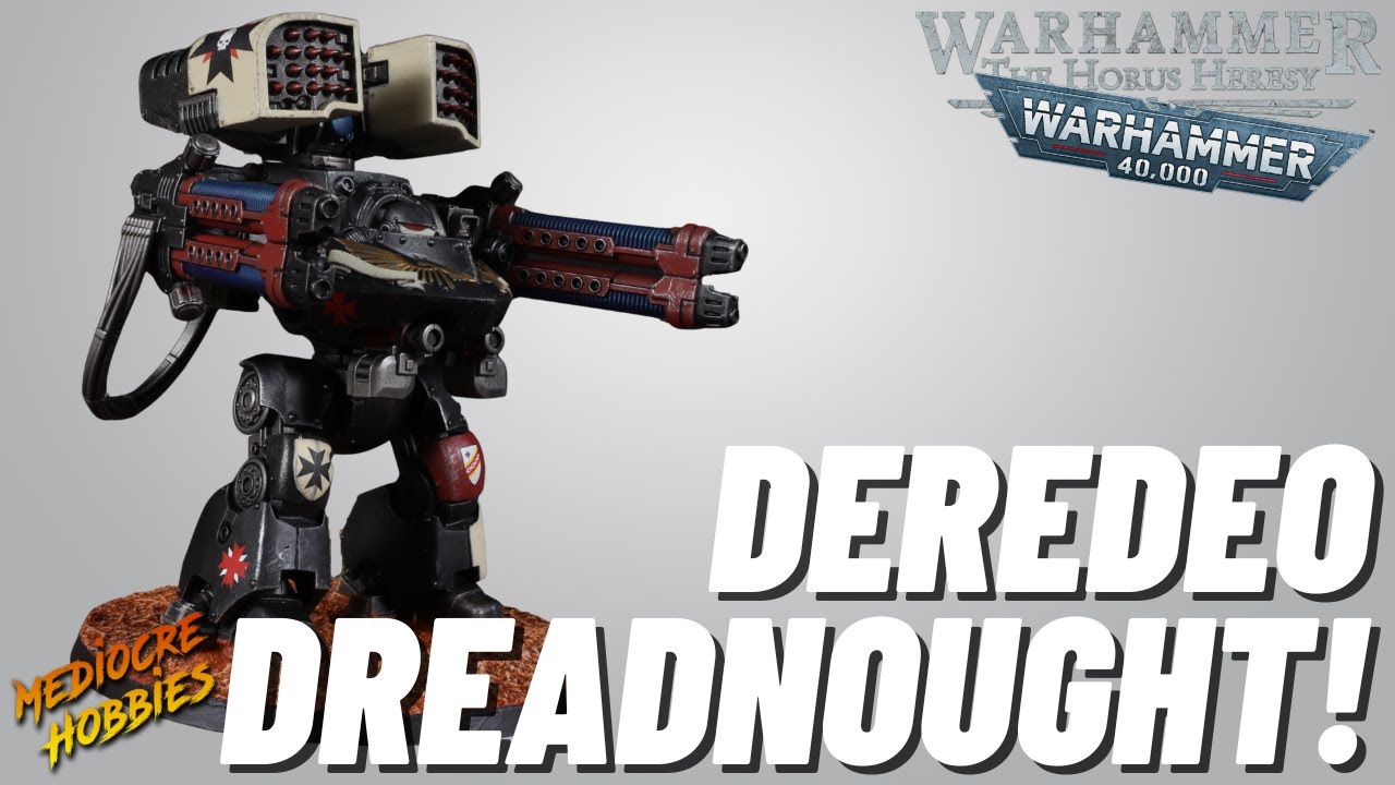 I added the new Deredeo Dreadnought to my 40k Black Templars force!