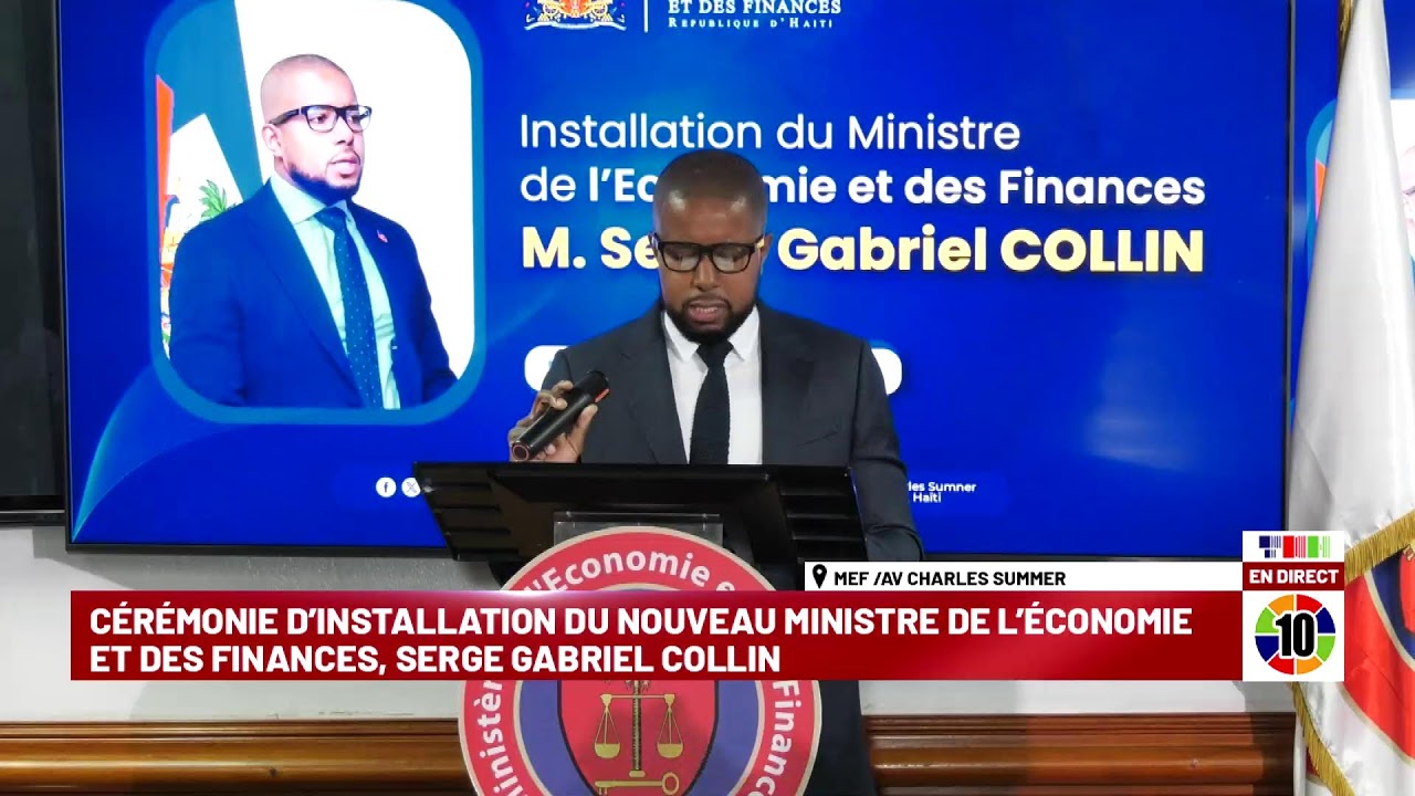 CÉRÉMONIE D’INSTALLATION DU NOUVEAU MINISTRE DE L’ÉCONOMIE ET DES FINANCES, SERGE GABRIEL COLLIN