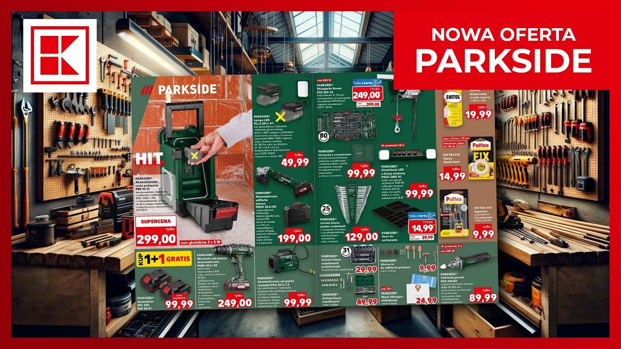 Przegląd oferty narzędziowej z Kaufland i Lidl, od 12 lutego - dużo narzędzi, zielony parkside!