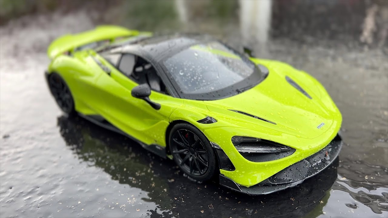 Realistic RC Car, McLaren 765LT (official product) (unboxing and lets play!)