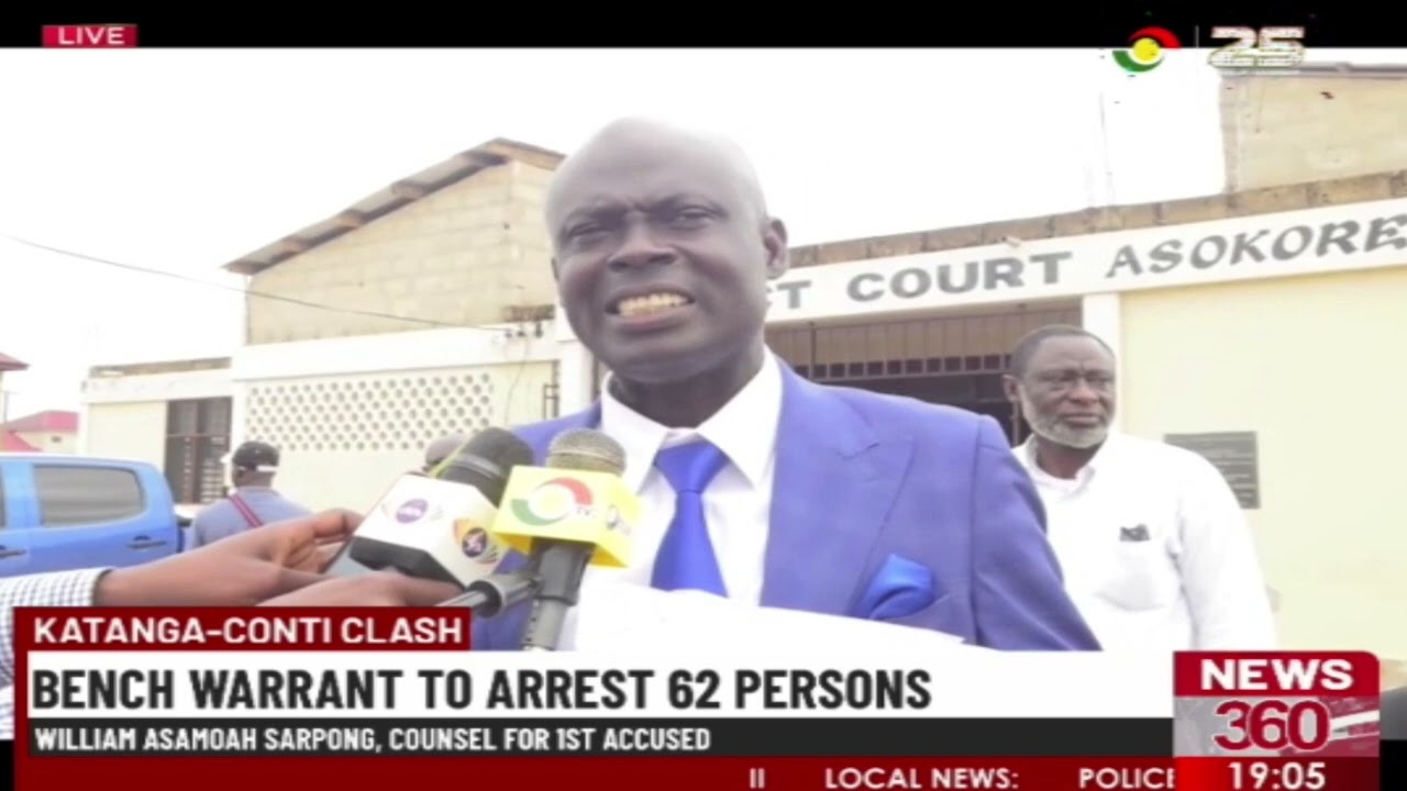 Katanga-Conti Clash: Bench Warrant issued to arrest 62 suspected persons