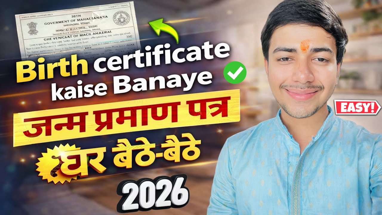 जन्म प्रमाण पत्र कैसे बनाये ? How to Make Birth Certificate At Home |