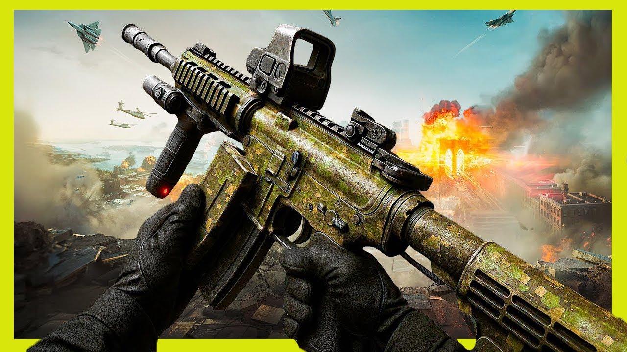 Взял Топ 1 трофейным оружием в Warzone