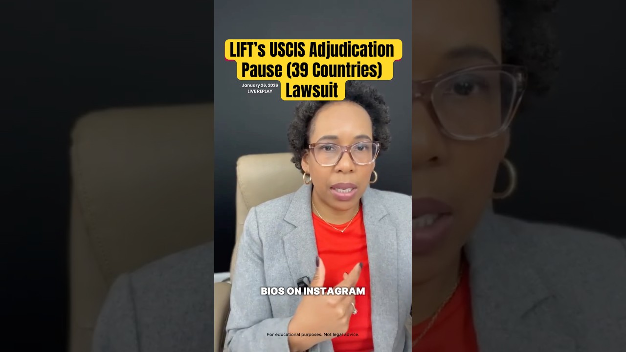 Lawsuit Against USCIS Adjudication Pause (39 Countries)