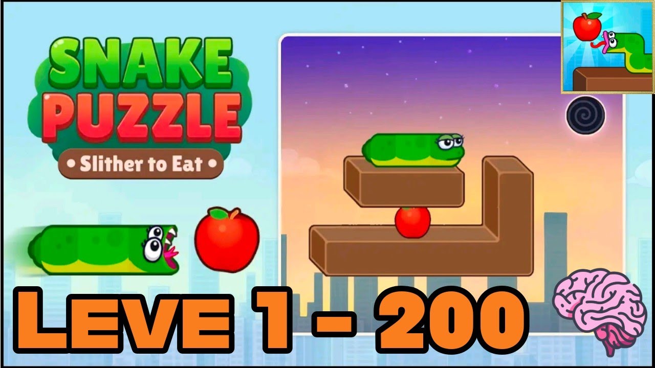 Snake puzzle slither to eat all levels solution walkthrough | level 1 - 200 | bata boy gaming