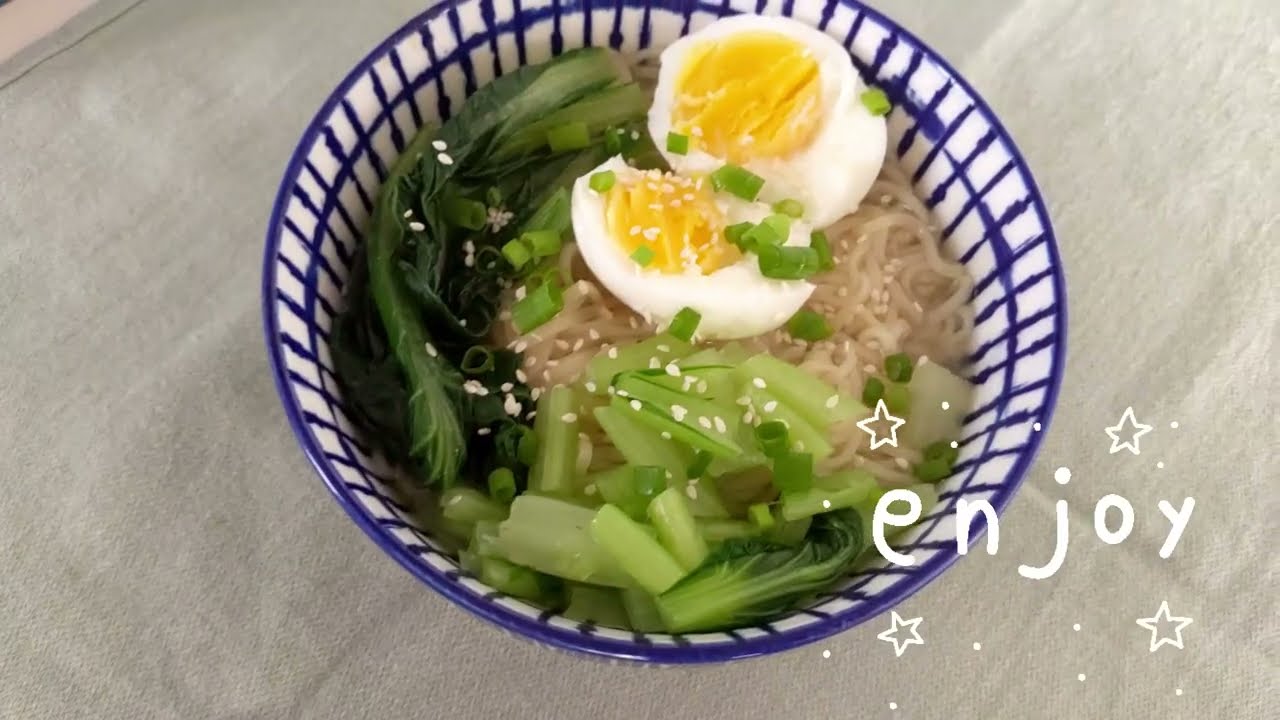 Tatsoi with Ramen