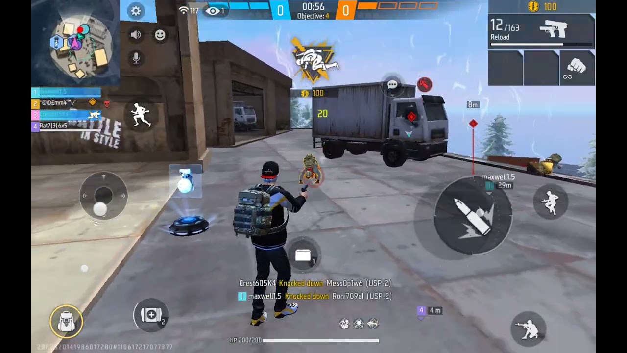 Free fire Gameplay Samsung a9 tab+