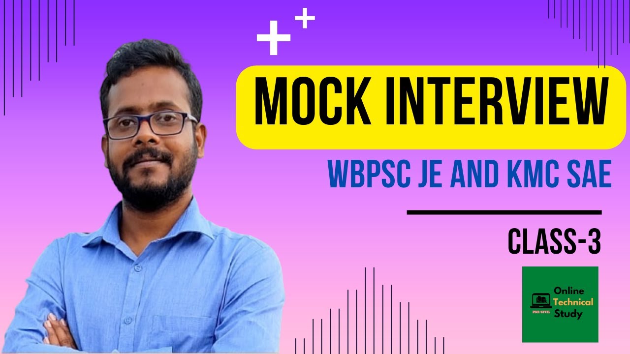 Mock Interview for Civil || WBPSC JE || KMC SAE