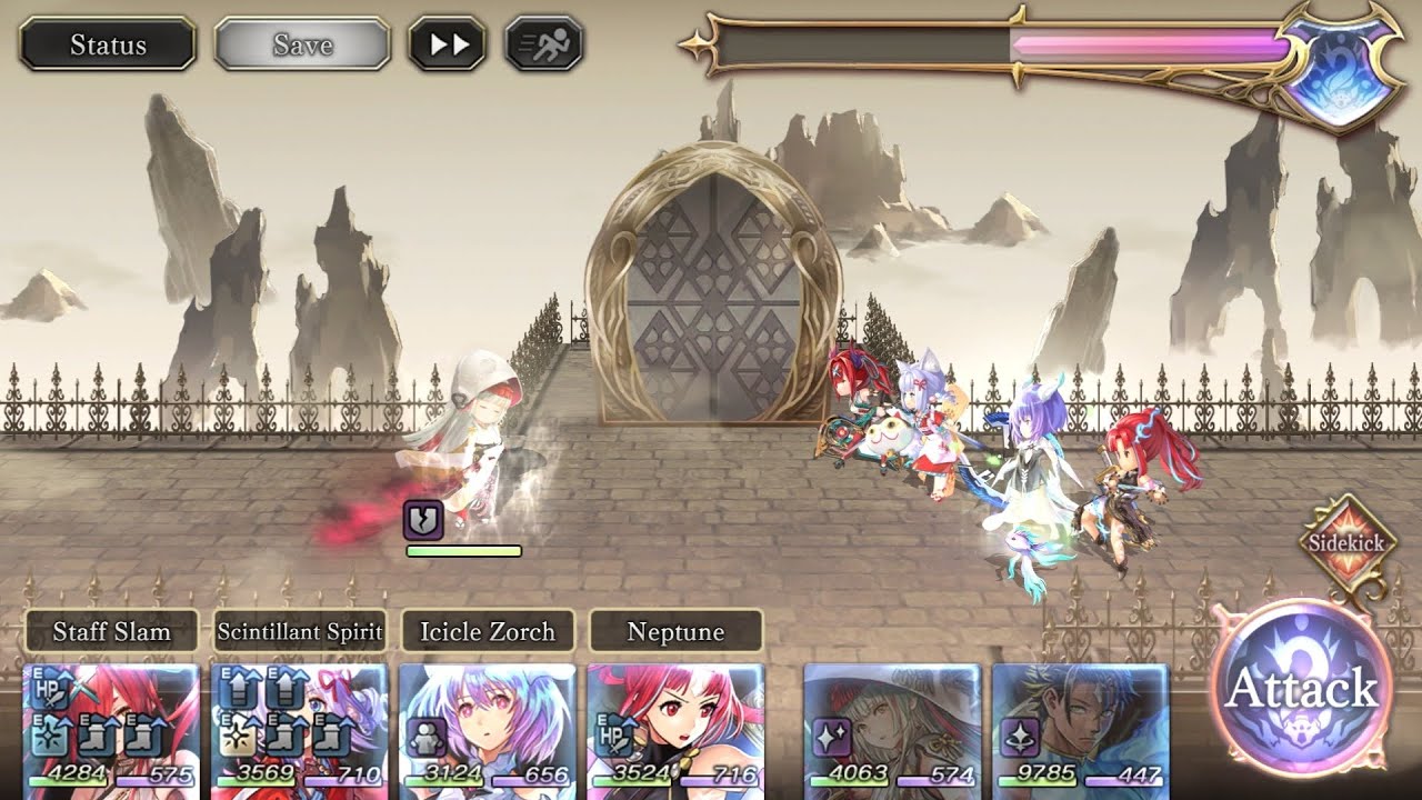 Another Eden: Tsukiha NS True Manifest vs Awakened Water Zone magic team