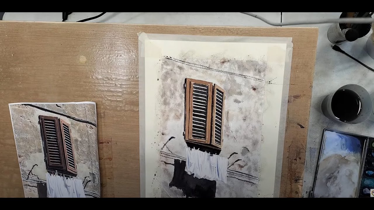 Tendedero, bajo la ventana. Tutorial