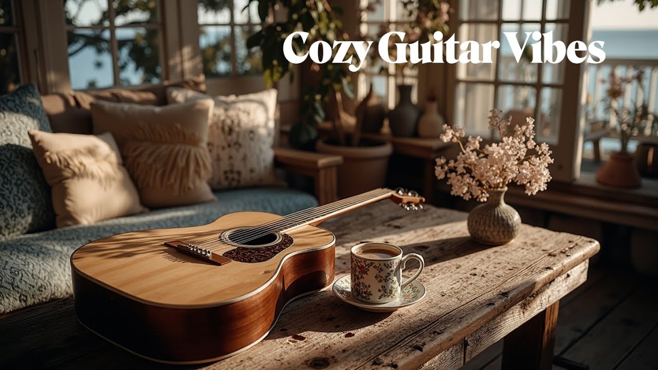 Relaxing Acoustic Guitar Coffee Music ~ Спокойное Утро и Уютная Зимняя Атмосфера